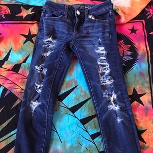 Super Skinny Ultra Stretch Dark Blue Jeans